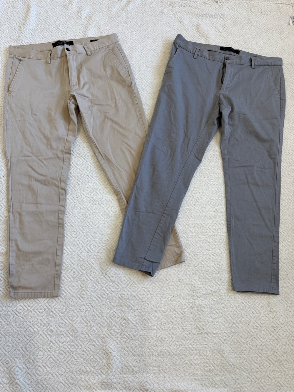 Zara 2 Pants Men's Slim Chino Sz 32